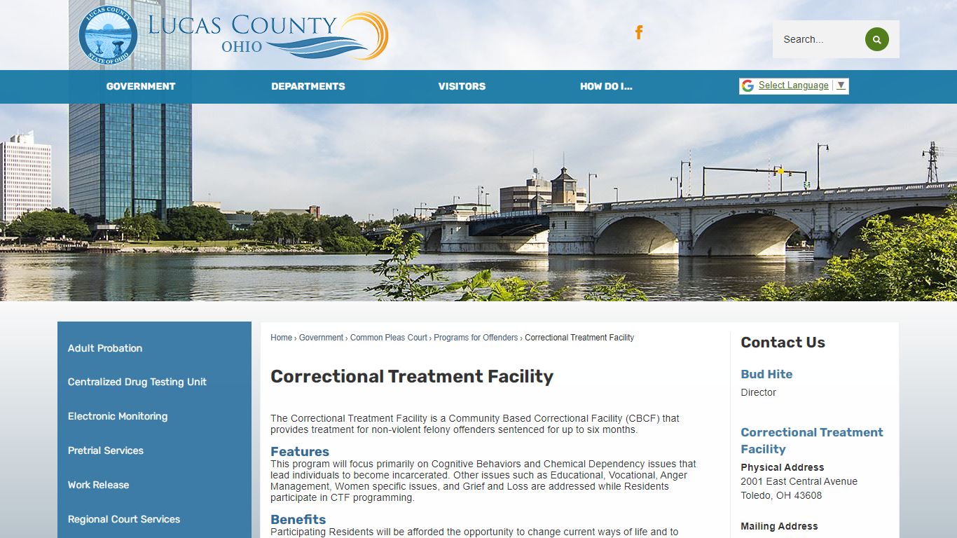 Correctional Treatment Facility | Lucas County, OH ...